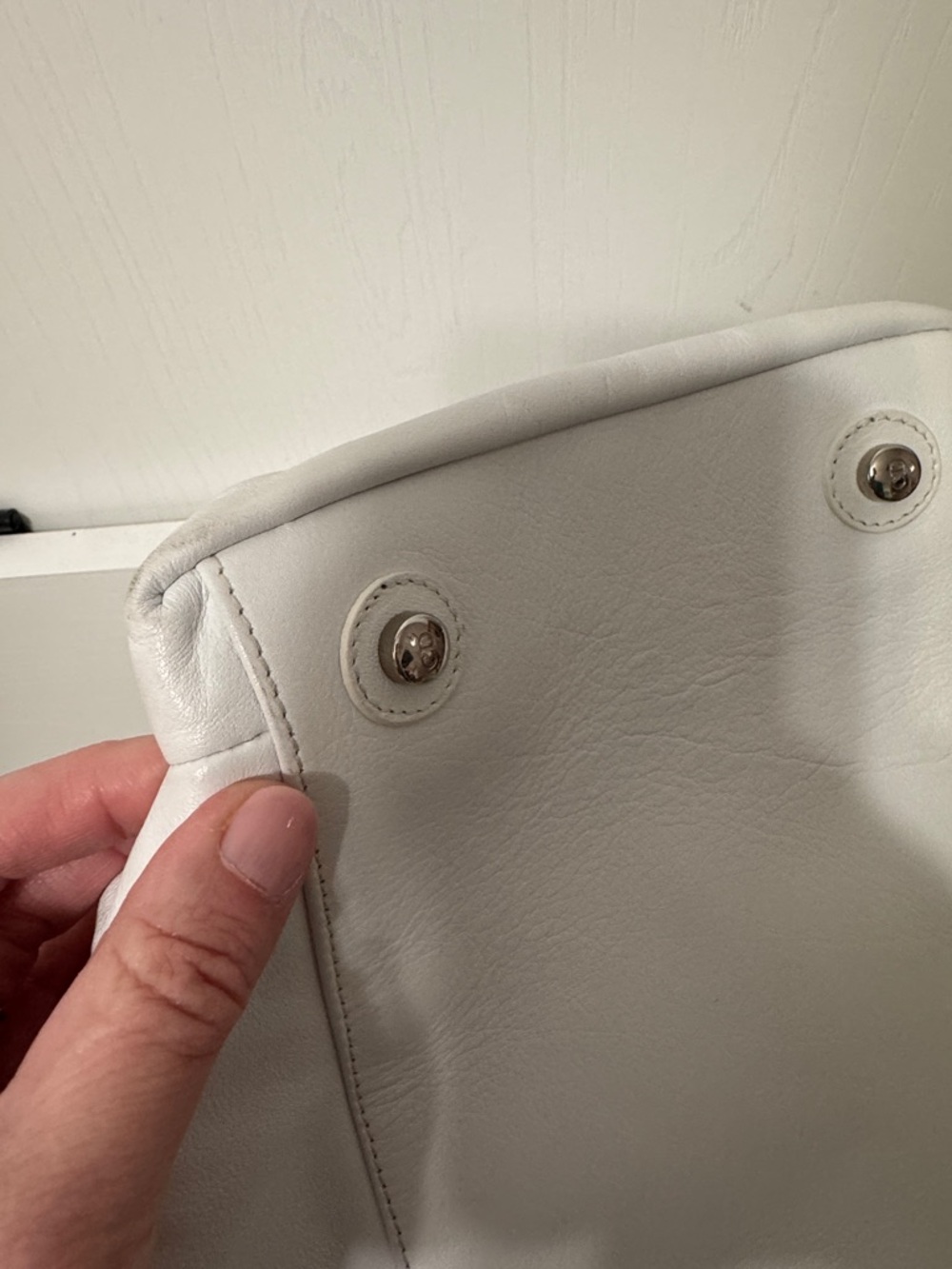 Dior La Trente Leather rufffle Shoulder Bag w/ silver Chain Handles w COA in EUC - Picture 12 of 17